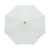 Billy Fresh 3m Timber-Look Aluminium Umbrella - Solid Cream