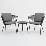 Daisy 3pc Balcony Setting - Grey
