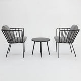 Daisy 3pc Balcony Setting - Grey