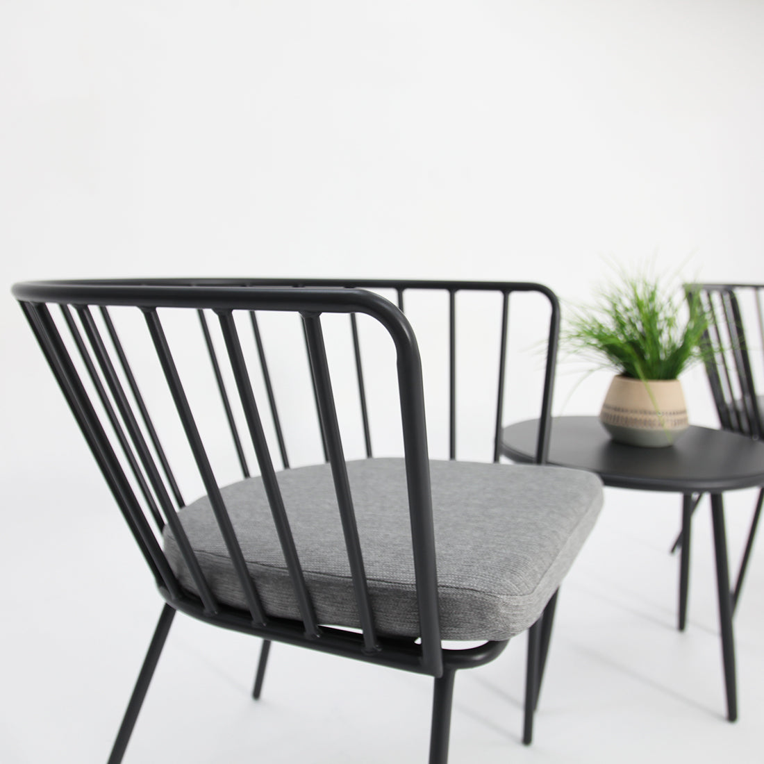 Daisy 3pc Balcony Setting - Grey