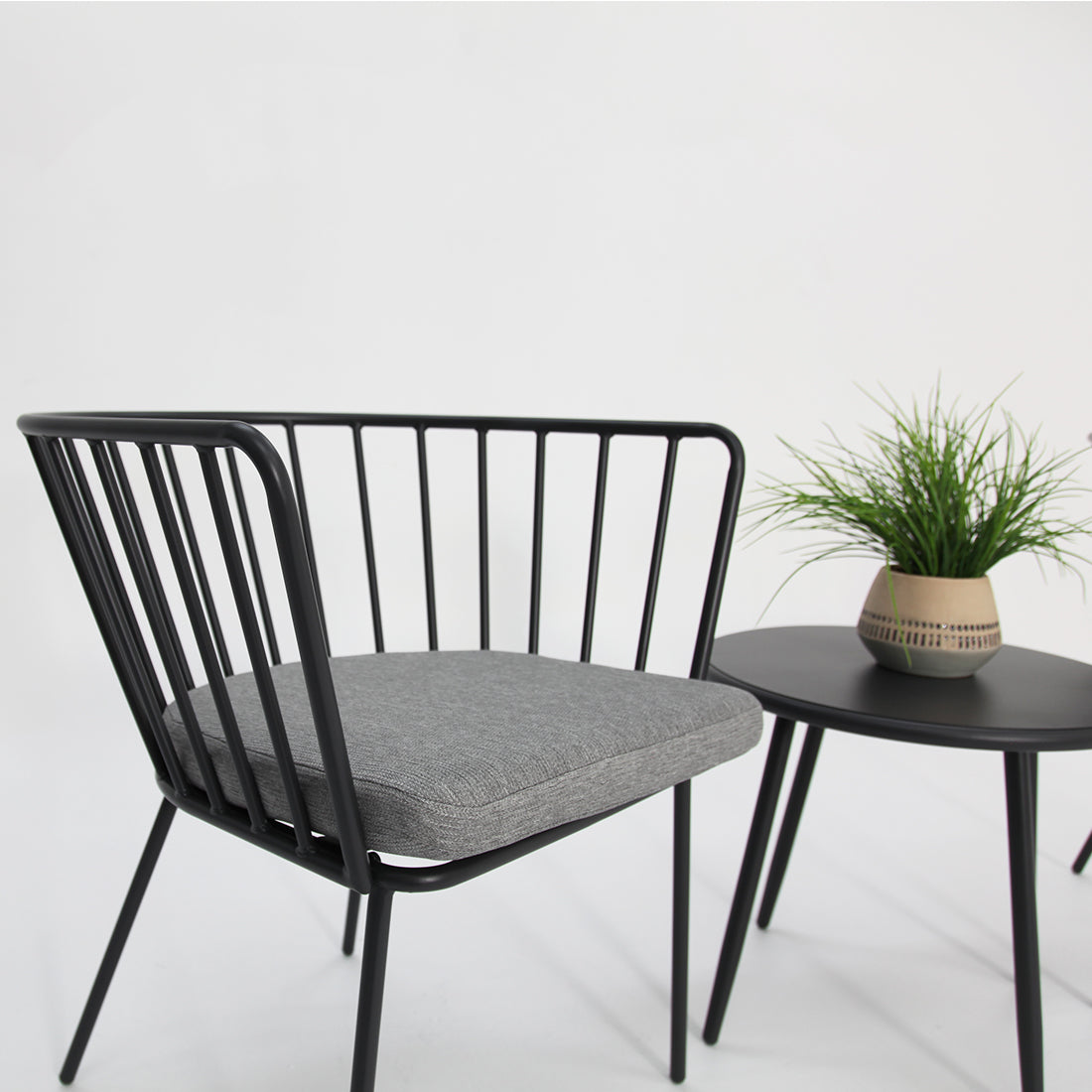 Daisy 3pc Balcony Setting - Grey