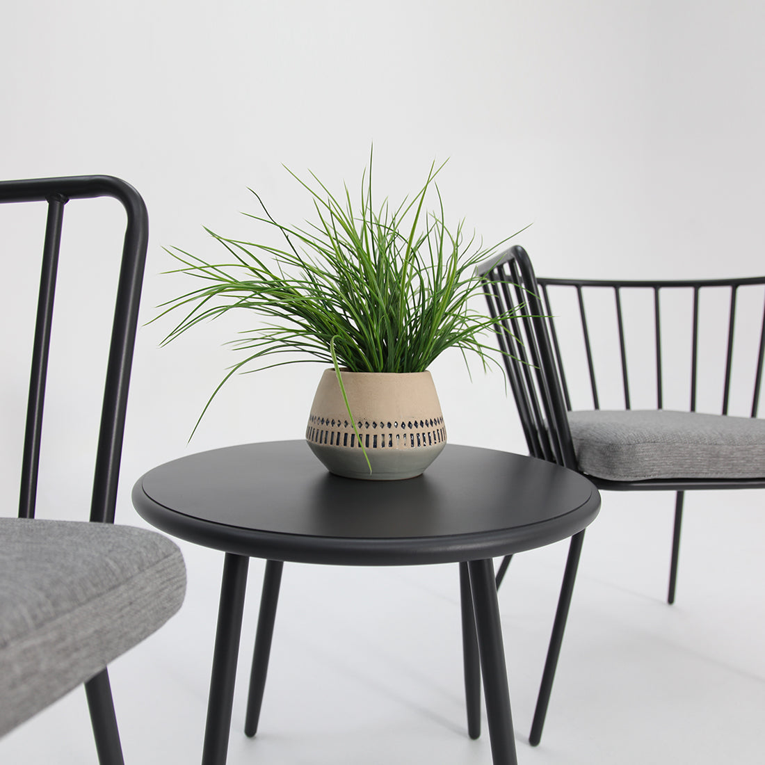 Daisy 3pc Balcony Setting - Grey