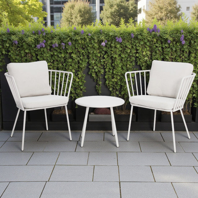 Daisy 3pc Balcony Setting - White