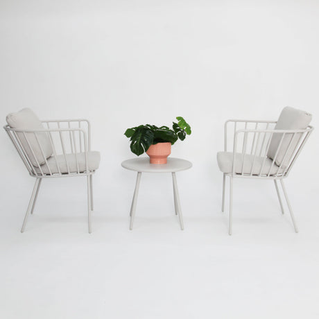 Daisy 3pc Balcony Setting - White