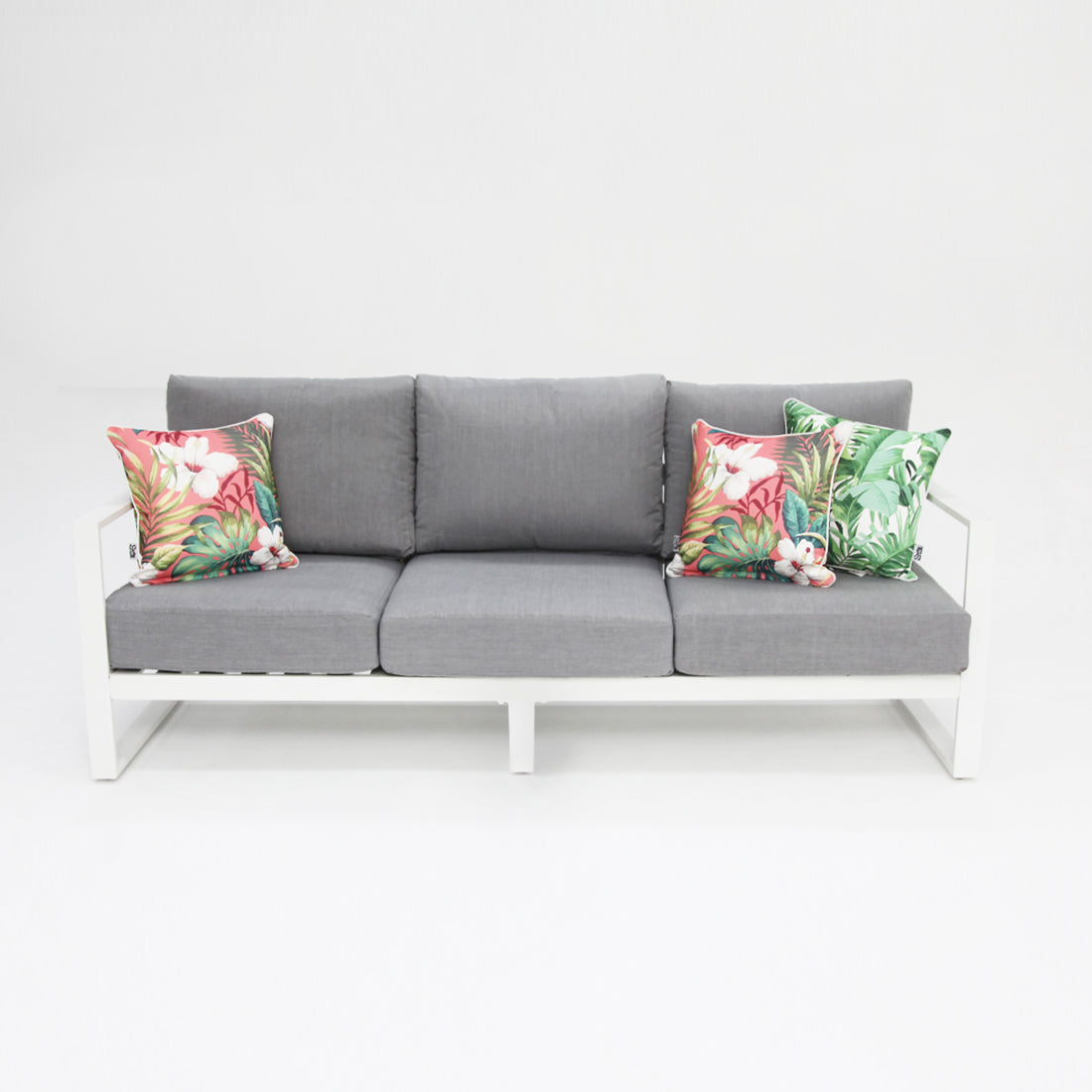 Dallas 3-Seater Lounge - White