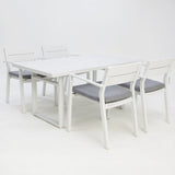 Dallas 5pc Dining Setting - White