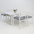 Dallas 5pc Dining Setting - White