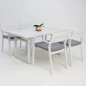 Dallas 5pc Dining Setting - White