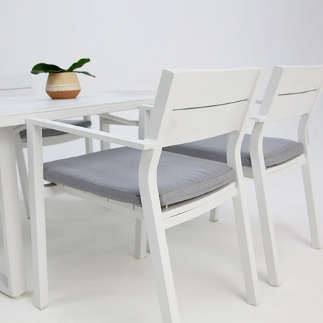 Dallas 5pc Dining Setting - White