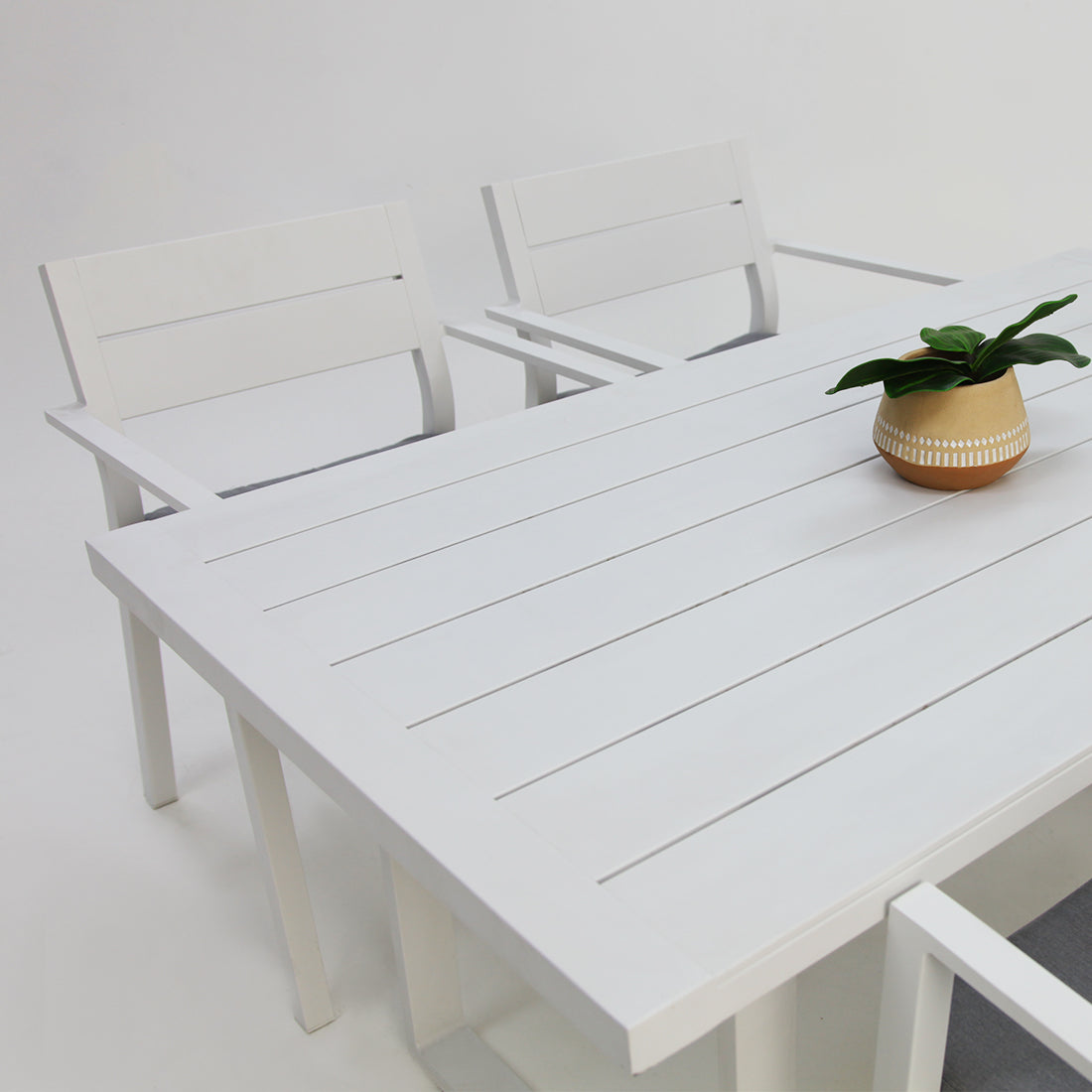 Dallas 5pc Dining Setting - White