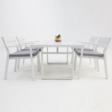 Dallas 5pc Dining Setting - White