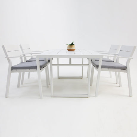 Dallas 5pc Dining Setting - White