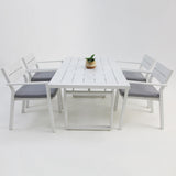 Dallas 5pc Dining Setting - White