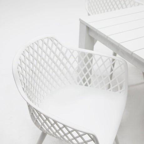 Dallas Java 7pc Dining Setting - White