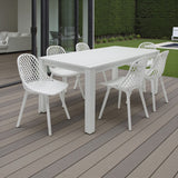 Dallas Persia 7pc Dining Setting - White