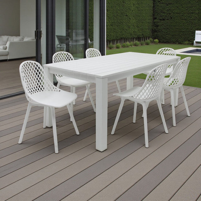 Dallas Persia 7pc Dining Setting - White
