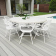 Drift Fantail Round 9pc Terrazzo Dining Setting