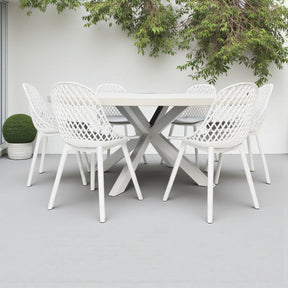 Drift Persia Round 7pc Terrazzo Dining Setting