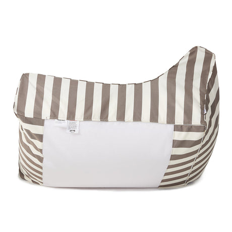 Drift Away Floating Beanbag - Grey and White Stripe