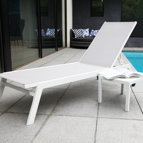 Eaglemont 2pc Sunlounge Setting - White