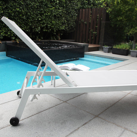 Eaglemont 2pc Sunlounge Setting - White