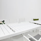 Eclipse Mayfair 11pc Extension Dining Setting - White