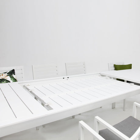 Eclipse Mayfair 11pc Extension Dining Setting - White