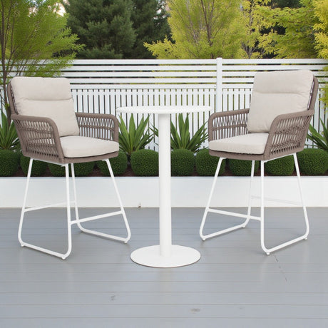 Kenty Eva 3pc Bar Setting - White