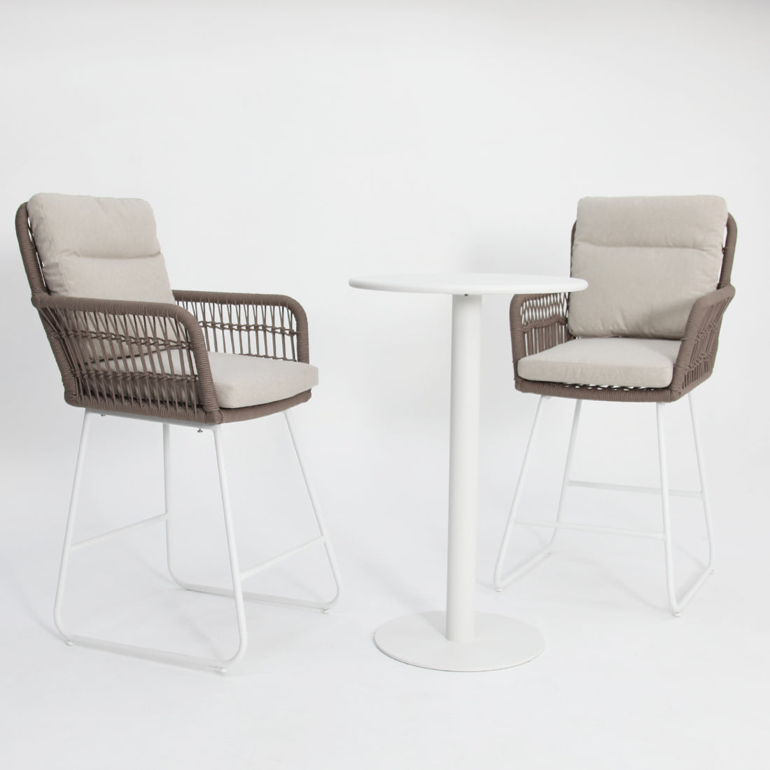 Kenty Eva 3pc Bar Setting - White