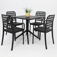 Frankie 5pc Armchair Dining Setting - Black
