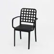 Frankie Resin Dining Armchair - Black