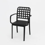 Frankie Resin Dining Armchair - Black