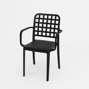 Frankie Resin Dining Armchair - Black