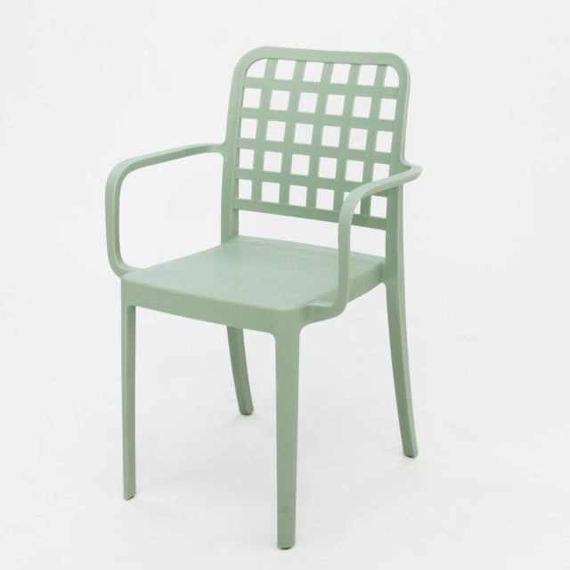 Frankie Resin Dining Armchair - Green