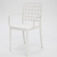 Frankie Resin Dining Armchair - White