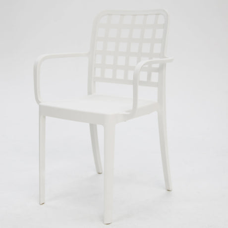 Ravenne Frankie 9pc Dining Setting with 2 x Armchairs - White