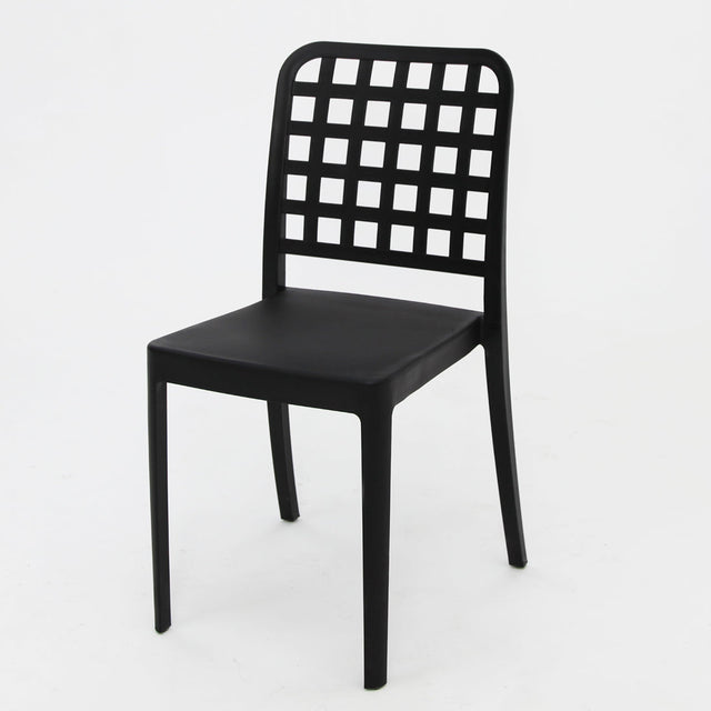 Frankie Resin Dining Chair - Black