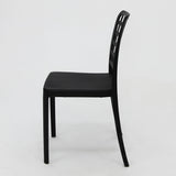 Frankie Resin Dining Chair - Black
