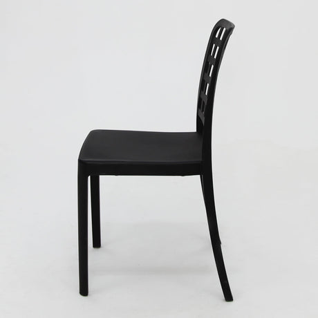 Frankie Resin Dining Chair - Black