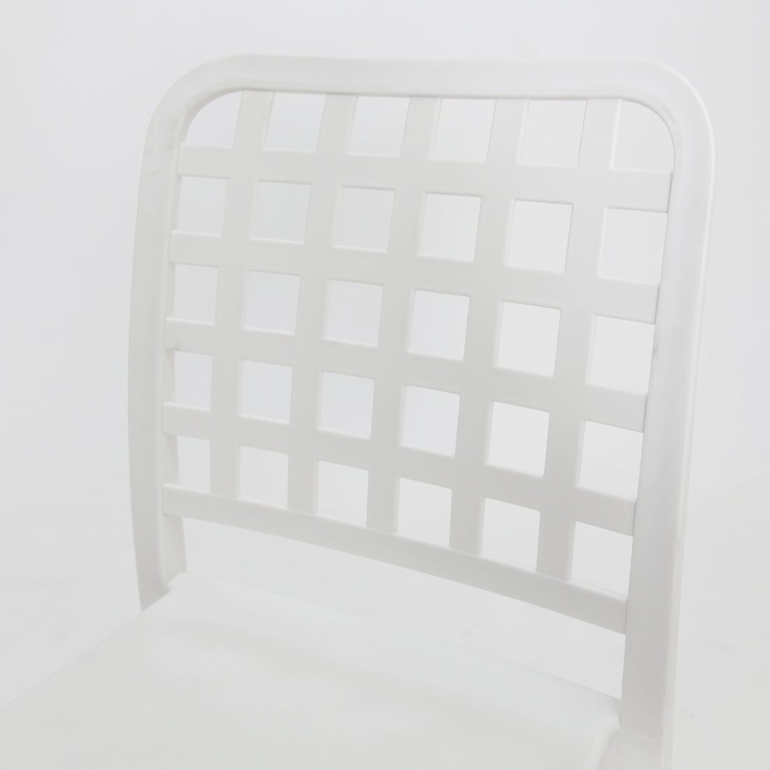 Frankie Resin Armless Barstool - White
