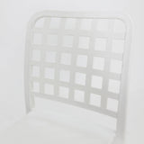 Frankie Resin Armless Barstool - White