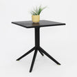 Frankie Resin Dining Table - Black