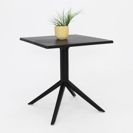 Frankie Resin Dining Table - Black