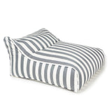 Drift Away Floating Beanbag - Grey and White Stripe
