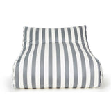 Hang Out Grey + White Outdoor Beanbag