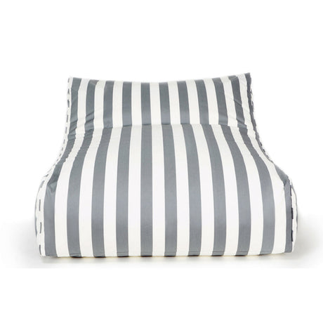 Drift Away Floating Beanbag - Grey and White Stripe