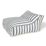 Hang Out Grey + White Outdoor Beanbag