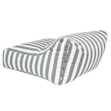 Hang Out Grey + White Outdoor Beanbag