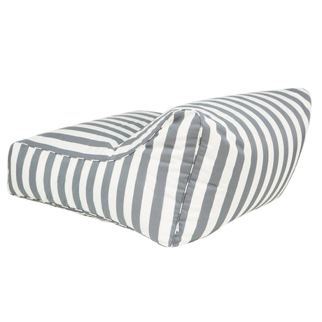 Drift Away Floating Beanbag - Grey and White Stripe