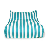 Hang Out Turquoise + White Outdoor Beanbag